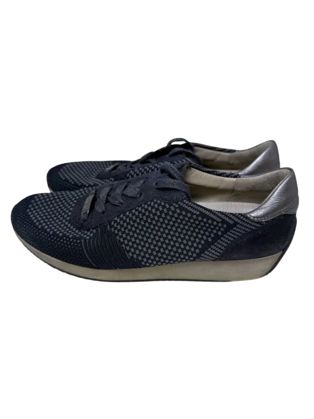 Ara Sneakers Dynergy Size 6 Navy Blue Lace Up Casual Comfort Women’s Shoes